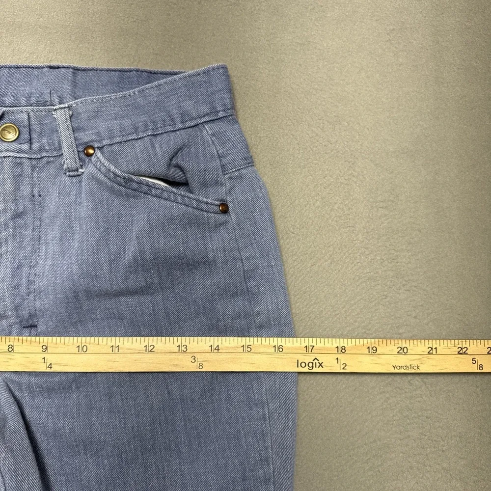 Vintage H.I.S Jeans Womens 25x328 Blue Flare Boho Distressed Faded Light‎ Denim